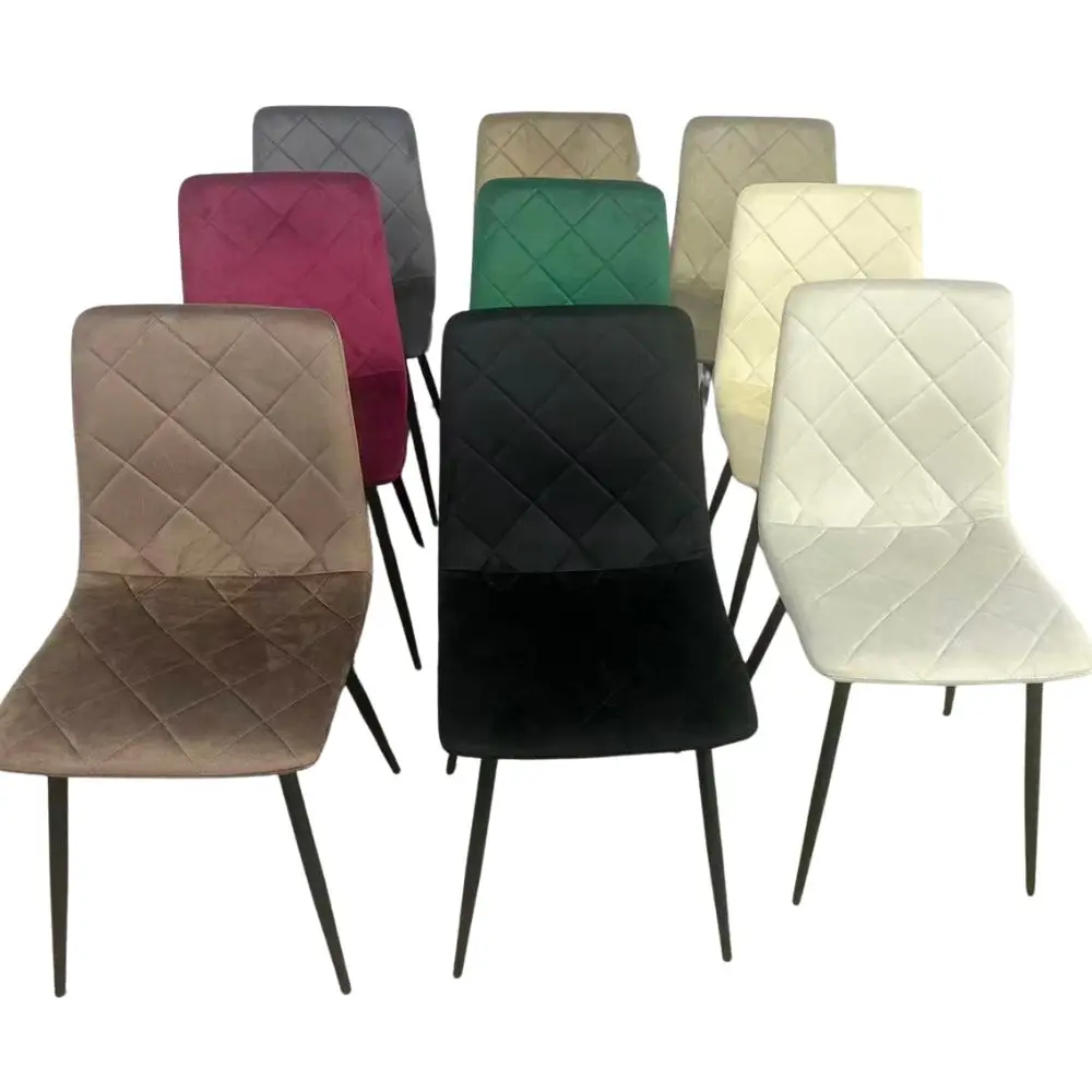 Modern Contemporary Velvet Upholstered Dining Chair with Backrest for Home Office Hotel Living Room Outdoor Usepromote sales