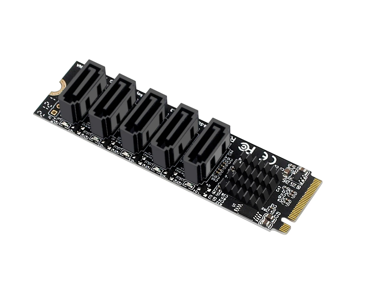 

M2 PCIE SATA6G5 port hard disk expansion adapter computer expansion JMB585 PCS Hold PM function