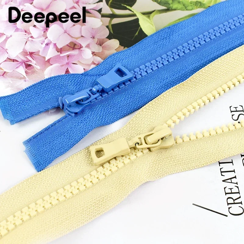 3Pcs 5# Resin Zippers 15-25cm Close-End 30-90cm Open-End Zips for Sewing Jacket Closure Zipper Bag Purse Zip Repair Accessories