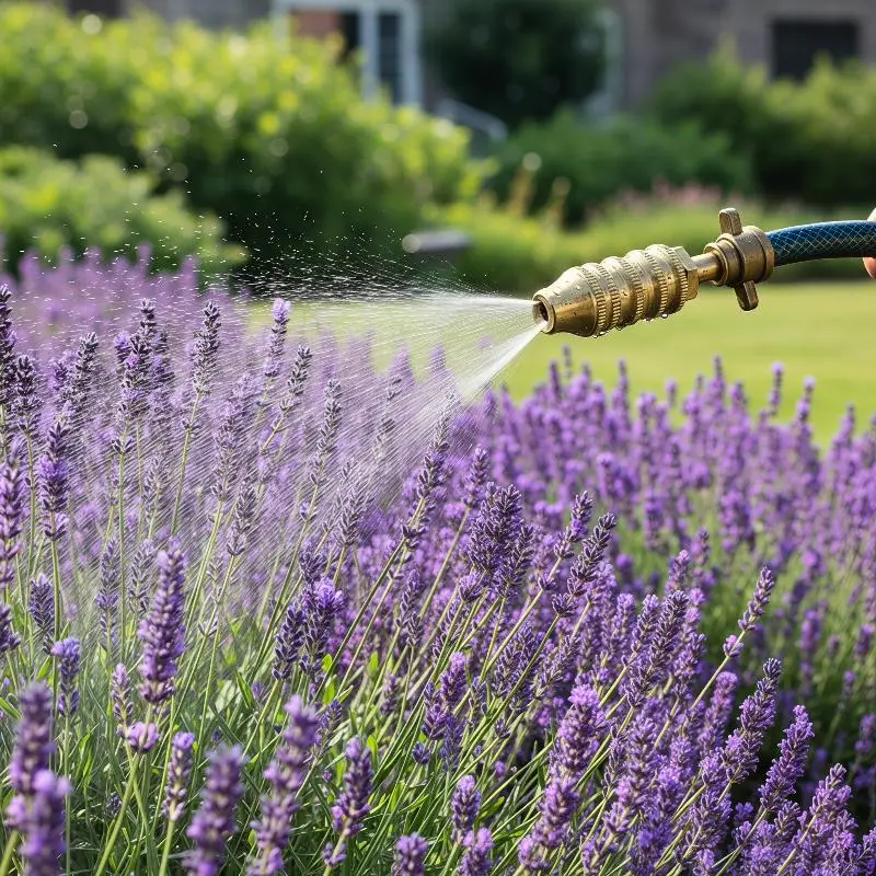 Rust Proof Solid Brass Garden Hose Nozzle Adjustable Spray 1Pcs for Yard Irrigation Car Washing Patio Cleaning