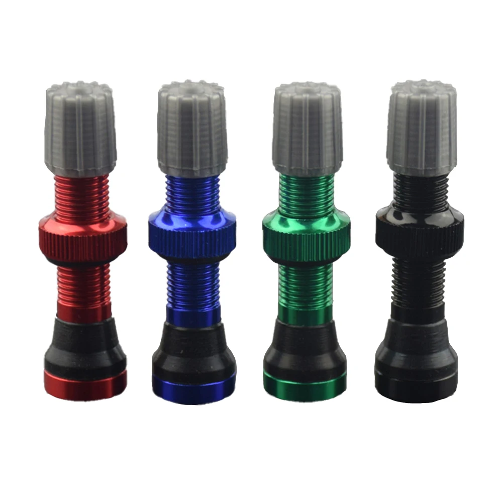 

1 PC 40mm MTB Bicycle Tubeless Valve Stem Mountain Bike Tire Valve Cap Stainless Steel Bicycle Accessories Tools