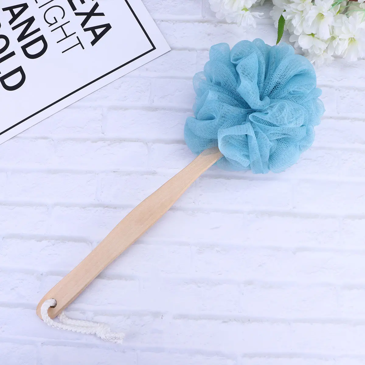 

3Pcs Nylon Long Handle Bath Ball Brush Set Exfoliating Shower Scrubber for Back Feet Legs Skin Care Ergonomic Design Soft