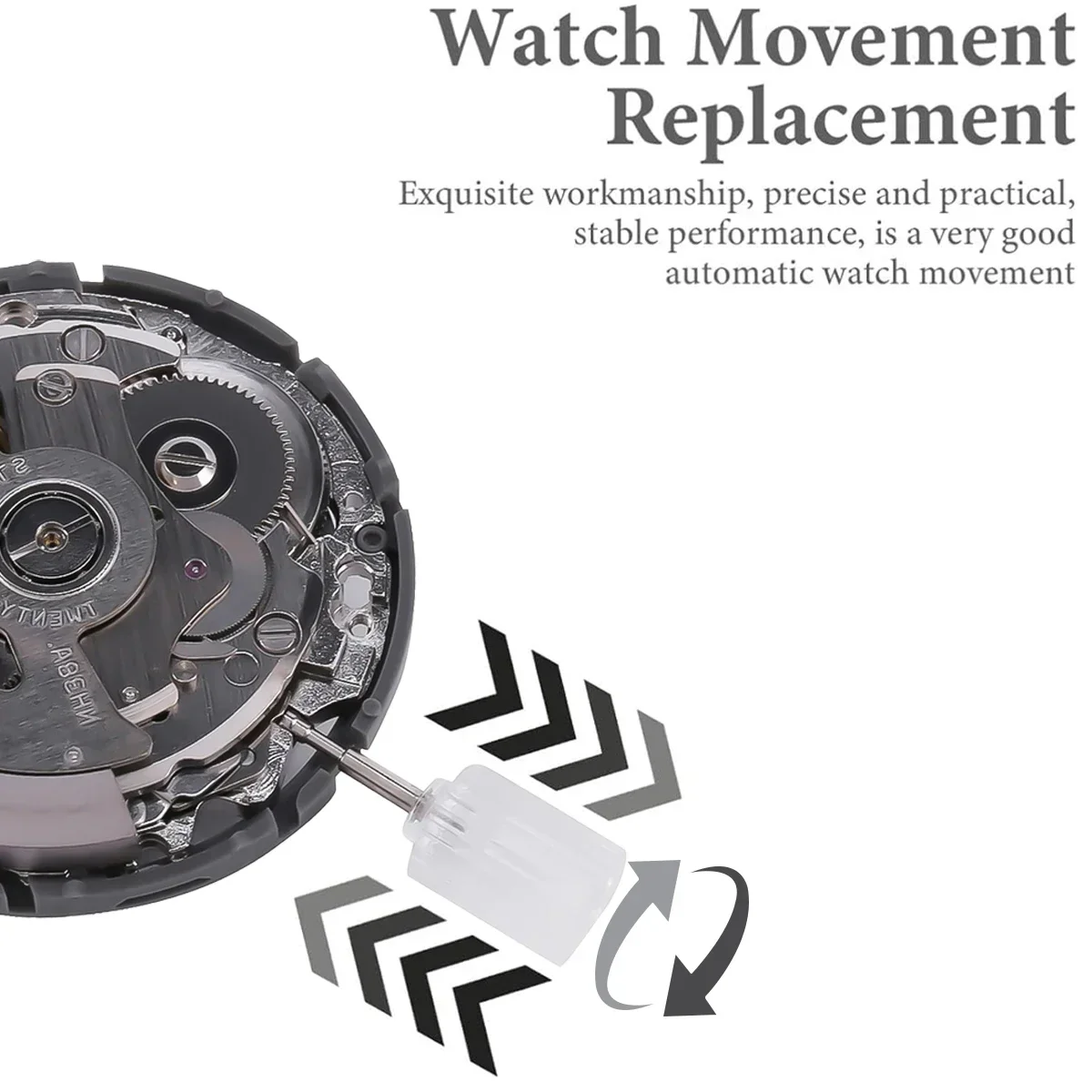 Original NH38A Mechanical Movement Mod Automatic Watch Mechanism 24 Jewels High Accuracy NH38 Top Repair Parts Accessories - view 3