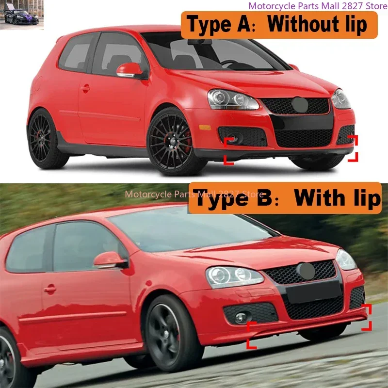 Car Front Bumper Lip Splitter Diffuser Body Kit Spoiler Bumper Guard Protector Parts For VW Golf 5 Golf MK5 GTI Jetta MK5 GLI