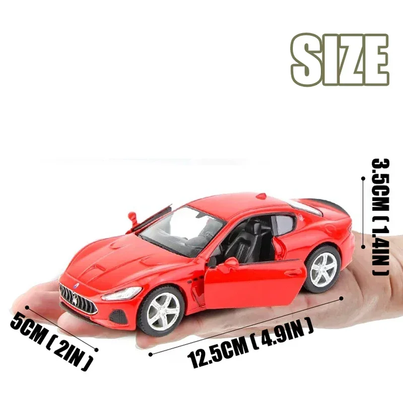 

Maserati GT сплав автомобиля 1:36, масштабная модель, литая под давлением машина, игрушки для мальчиков, подарок на день рождения, игрушки, коллекция автомобилей