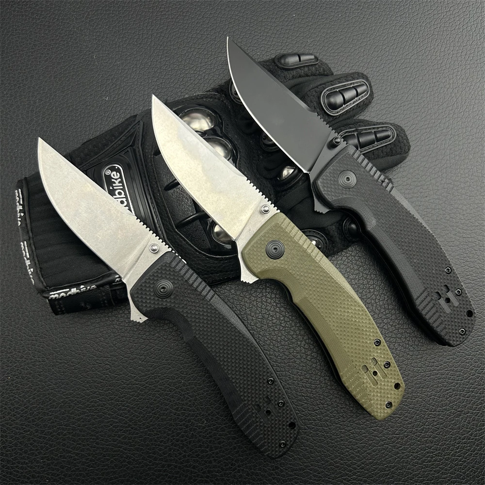 TAC XR Folding Pocket Knife D2 Blade G10 Handle Survival Portable Practical High Quality Multitool Hand Knives Gitfs for Men EDC