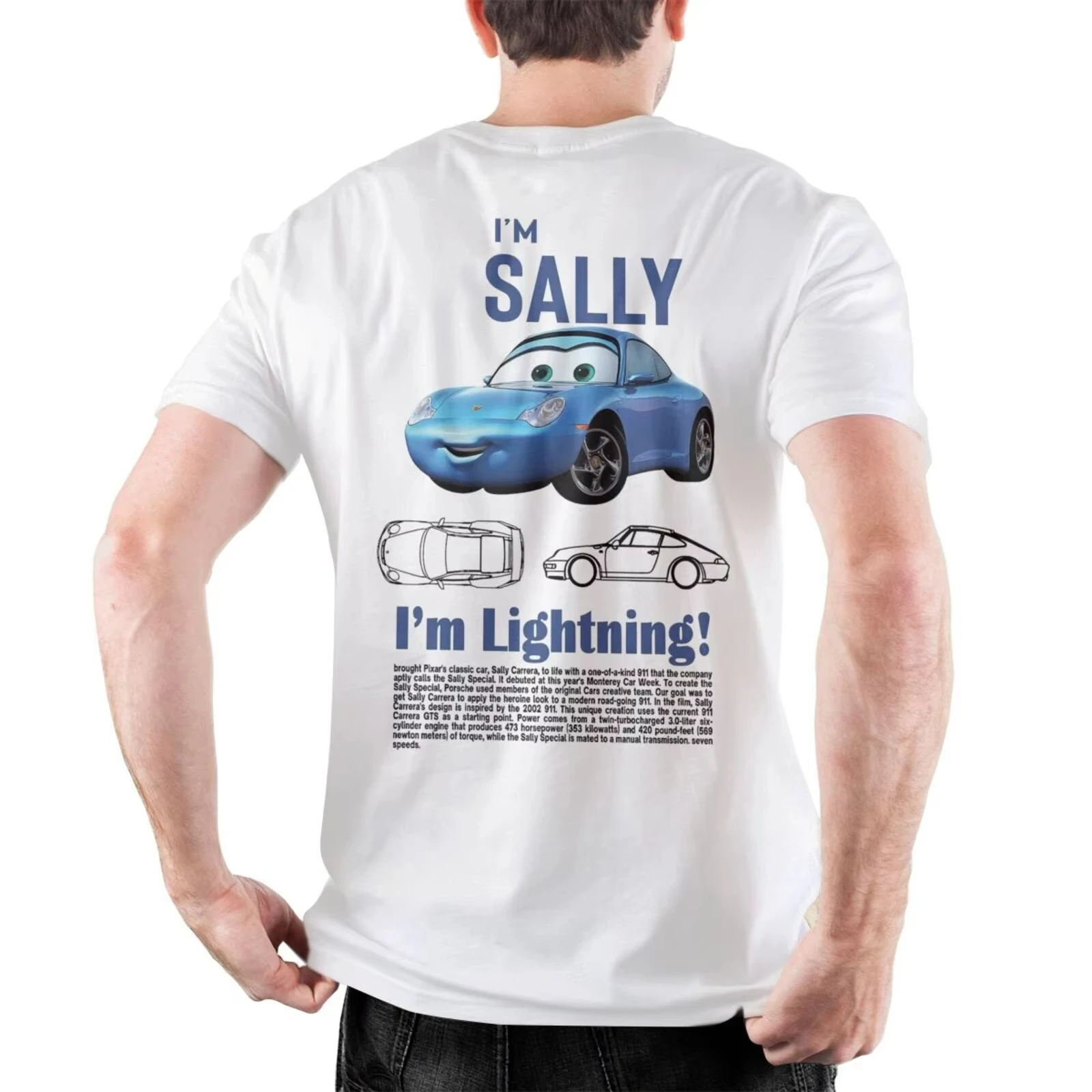 

Fashion Brand T Shirt Men Sally I'm Lightning Cars Pirnting T Shirts 100%Cotton Comfortable Casual Tees Gift Surprise Mcqueen