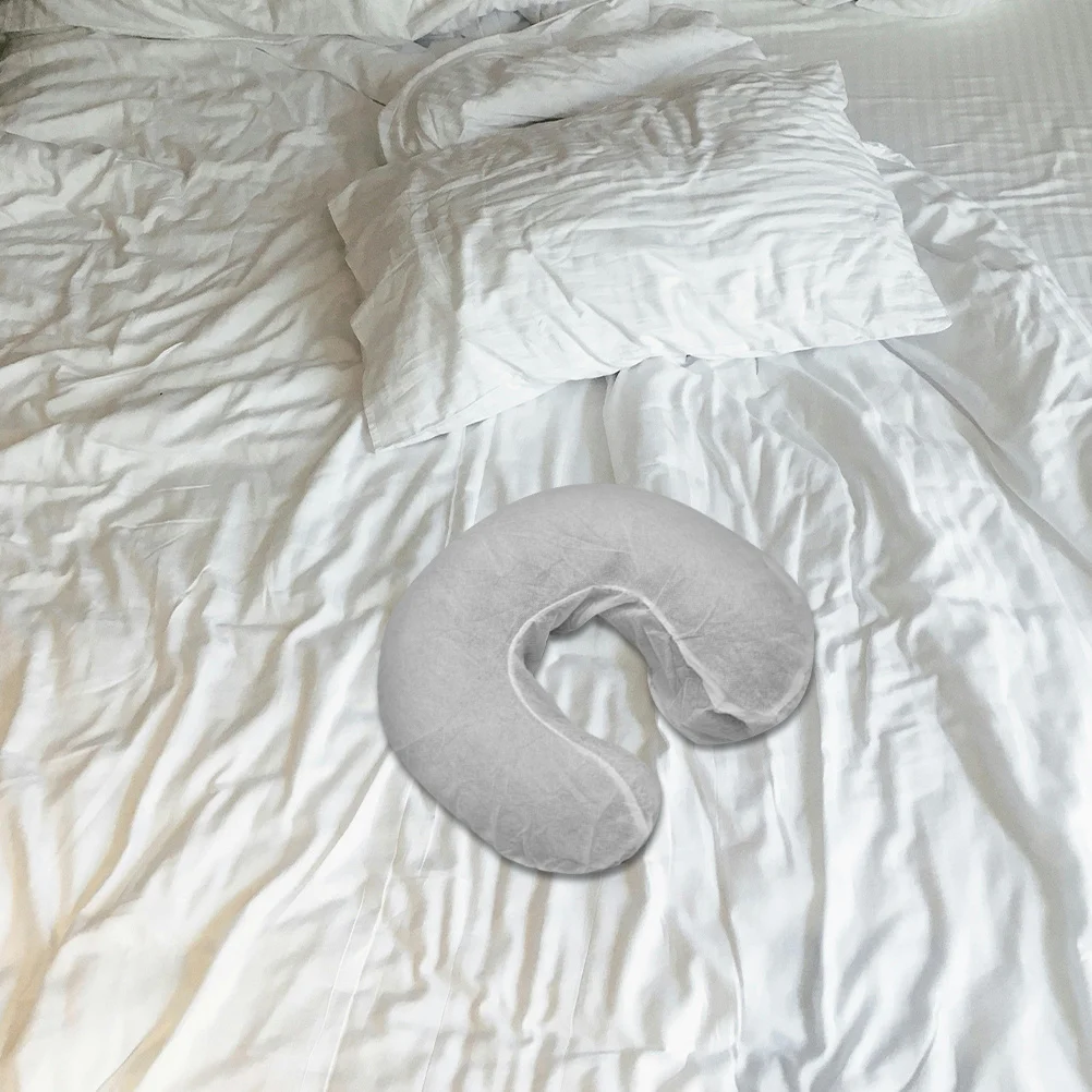 

50Pcs Disposable U Shaped Pillowcase Non-Woven Fabric Headrest Covers for Salon Acupuncture Travel White Disposable Pillowcase
