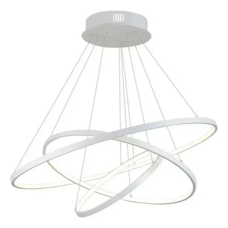 Modern Chandelier  Pendant Rings 3 Bows Rim White 110V/220V Luminaires Ceiling Lamps