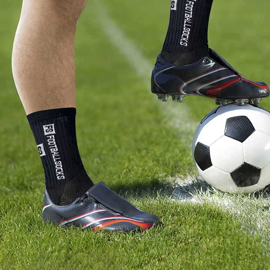 12Pairs الرجال النساء عدم الانزلاق قبضة جوارب لكرة القدم البيسبول الرجبي كرة القدم الجري التنزه التنس جوارب رياضية احترافية #6