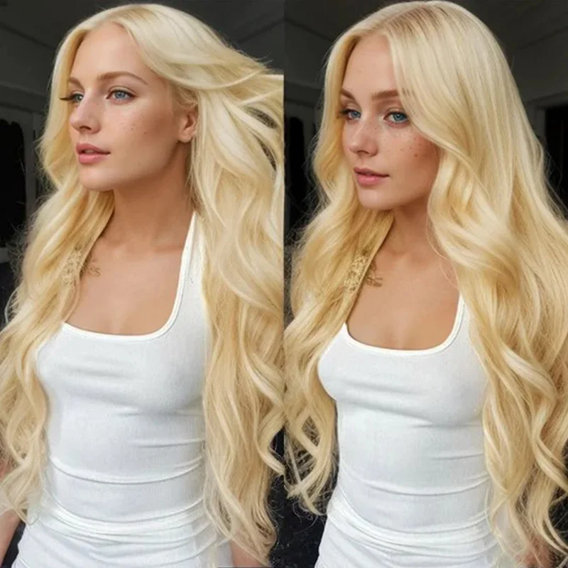 

613 honey blonde body wave 13x6 hd lace frontal human hair wig for women choice Brazilian cheap colored wigs on sale clearance