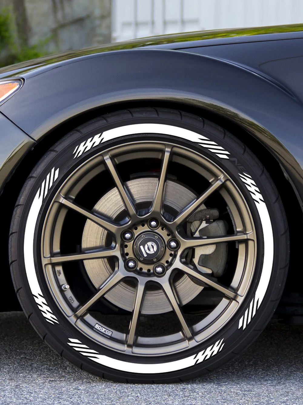 DIY Colorful Long Strip Tire Stickers, Wheel Rim Vinyl Decals, Vehicle Tire Decor Modification Accessories
