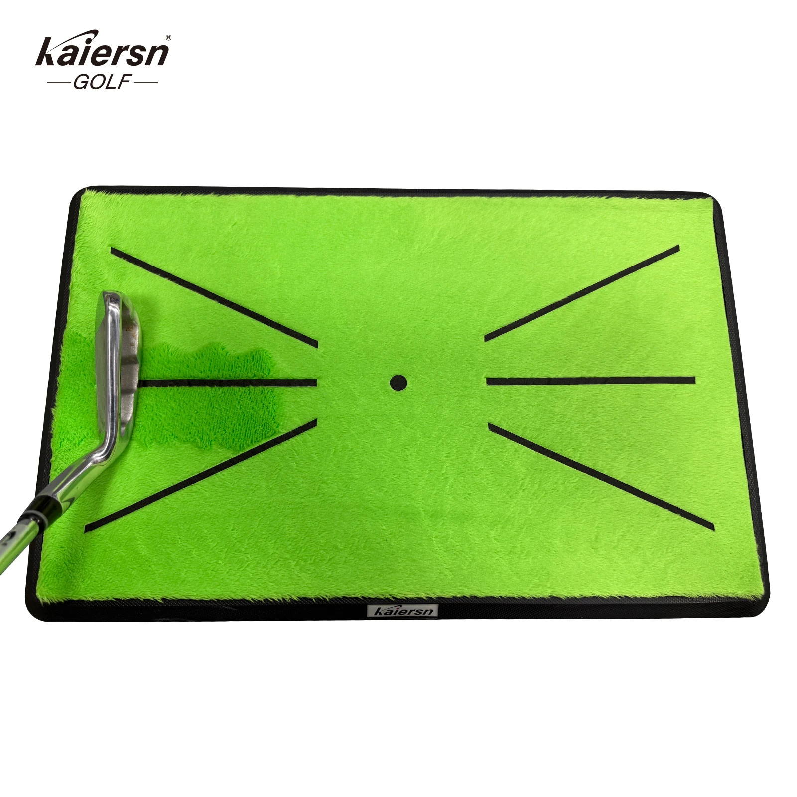 

Professional Golf Practice Mat with Swing Path Feedback - Indoor/Outdoor Training Assistance Anti-Slip Golf Hitting Pads