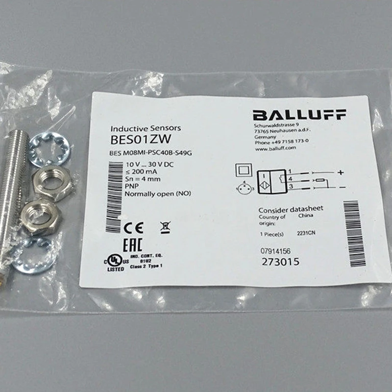 Original imported Barlow ultrasonic proximity switch BES M08MI-PSC40B-S49G in stock. BES01ZW