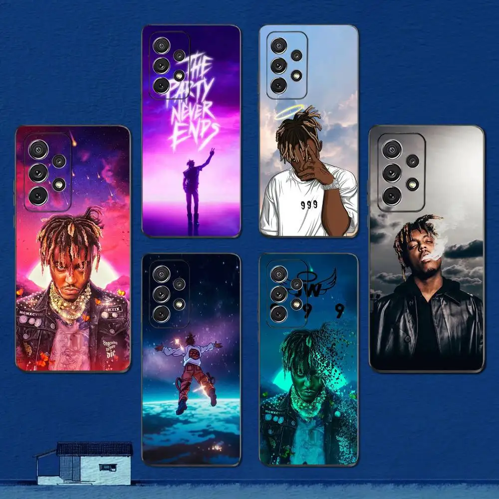 

J-JUICE W-Wrld Rapper-999 Phone Case For Samsung S22,S21,S20,S10,S9,S25,S24,S23,Ultra,FE,Plus,Lite,Soft Silicone Black Cover
