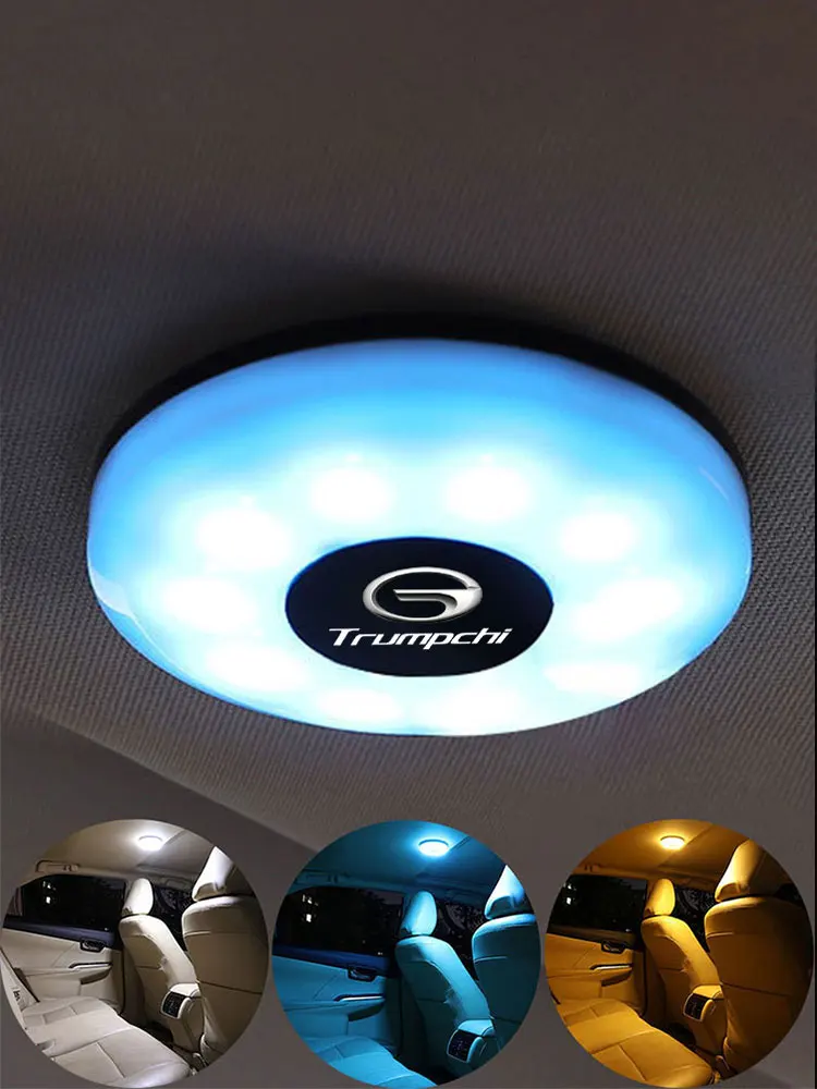 For Trumpchi Removable magnetic reading light inside the car, interior light LED, roof light, trunk light modification