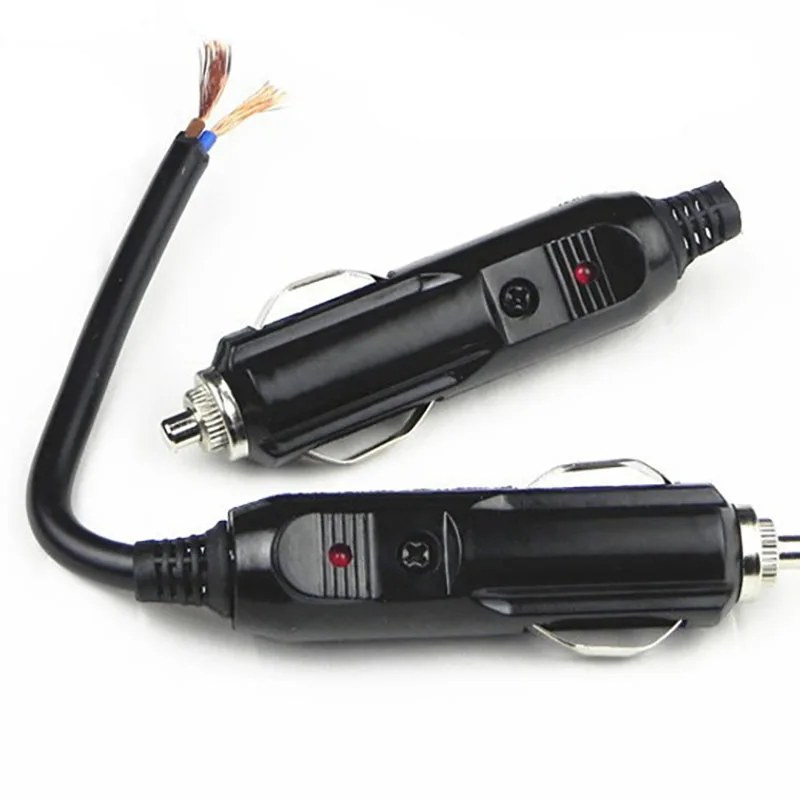 1PCS 12V/24V Auto 5/20A Car Cigarette Lighter LED Socket Plug Connector Adapter For Car/Van Vehicle Motor Car Accessories