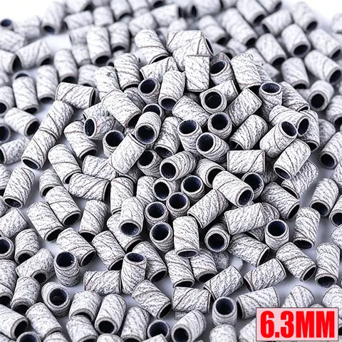 Sanding Bands for Nail Drill 7 Day Delivery Wholesale 6.3mm Sanding Bands for Nail Drill Manicure Nails Polishing Tool-100 Grit