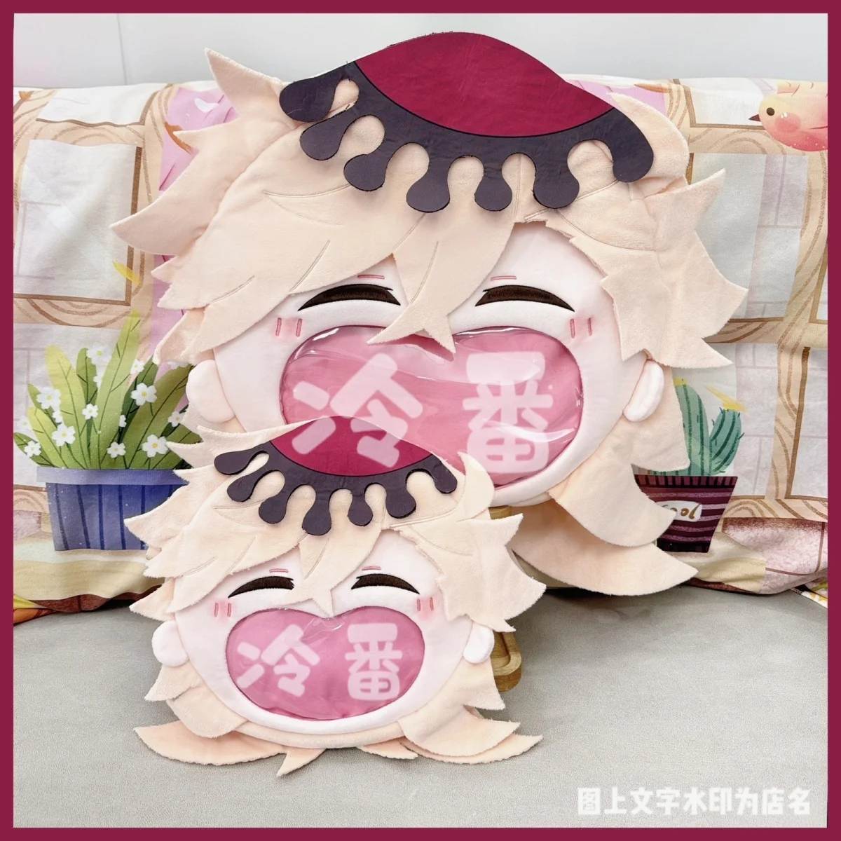 

Douma Anime Cosplay Big Mouth Transparent itabag Student Zipper Backpack Messenger Bags Shoulder Bag Wallet Gift