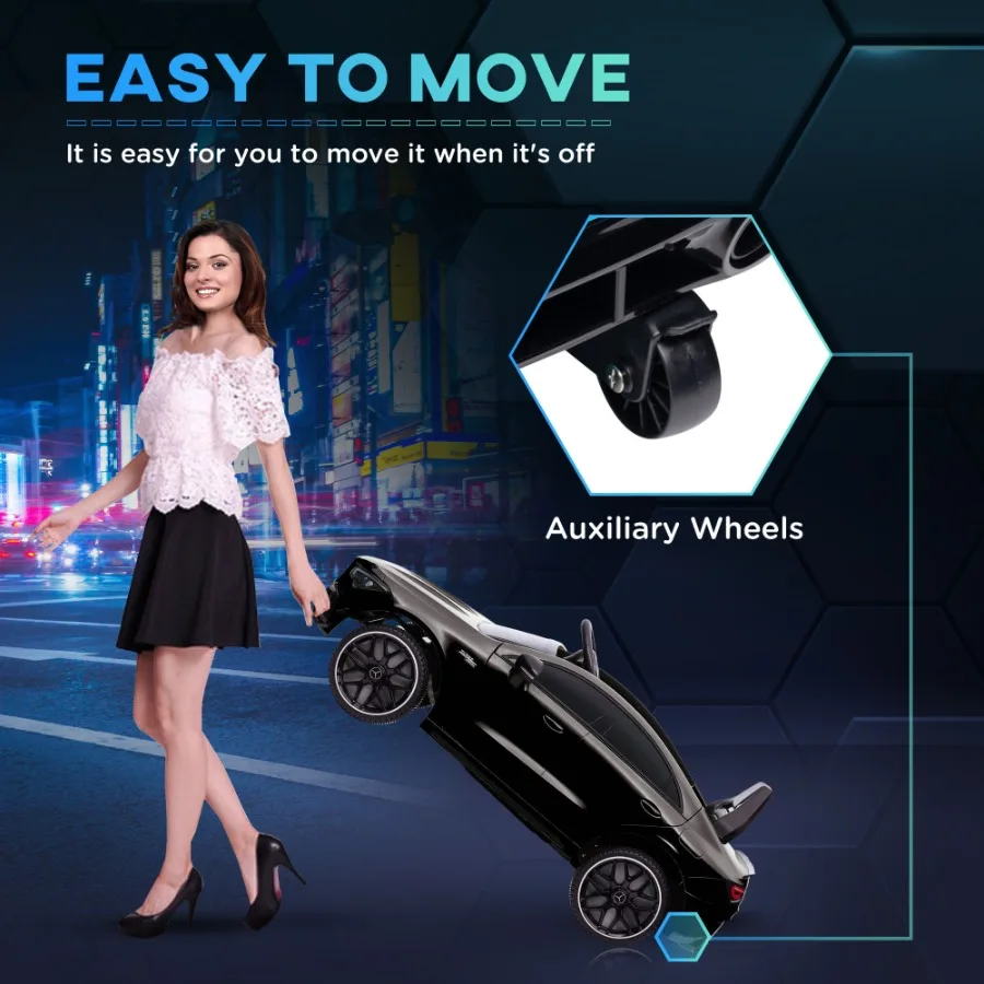 카바 메르세데스벤츠 AMG CLA 45 공식 라이선스 12V 전동 자동차 배터리 구동 전동차 (리모컨, 운반 바퀴, 스프링 포함)