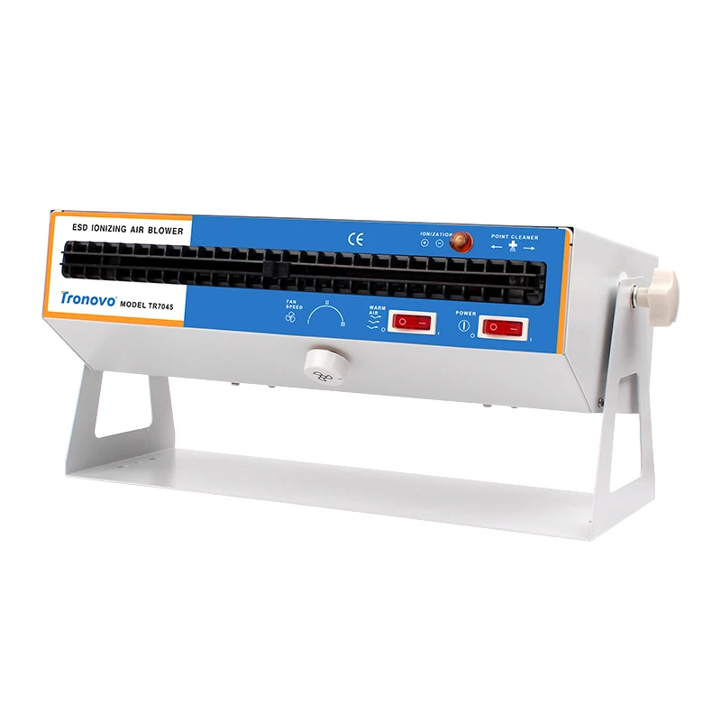 مزيل ثابت منفاخ الهواء المؤين الأفقي مزيل كهرباء