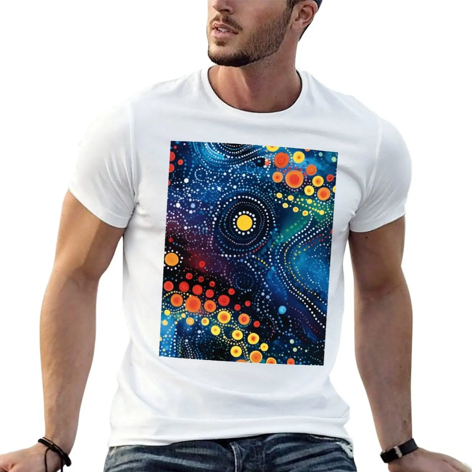 Aboriginal-dotted-Art-06 T-Shirt baggy shirts heavyweights t shirts for men