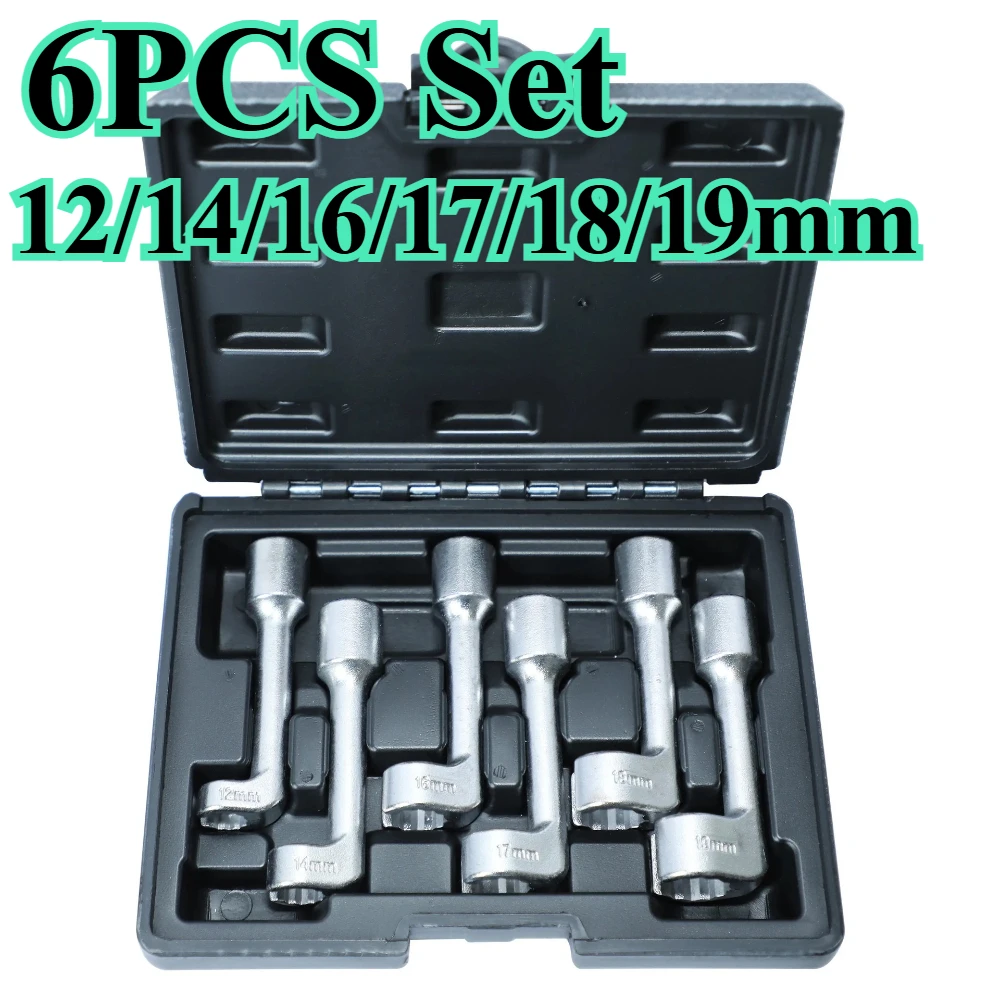 

6 шт. 1/2 дюйма L-образный набор открытых ключей 12/14/16/17/18/19 мм набор торцевых ключей для распылительной трубы для BMW Mercedes-Benz Volkswagen