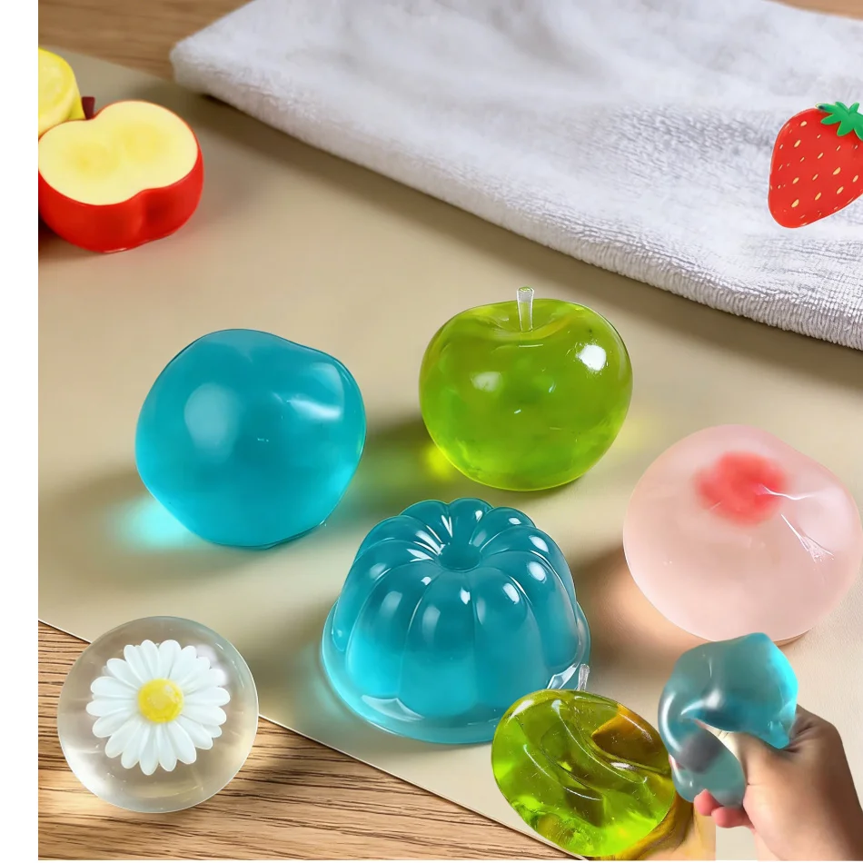 

Красочные силиконовые игрушки-антистресс Maltose Squishy: мягкие сенсорные фиджеты в форме яблока, медленно восстанавливающие форму, для снятия стресса