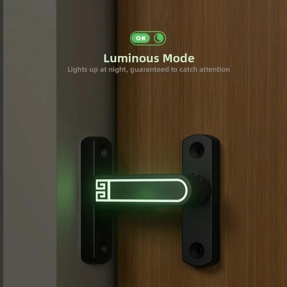 

Multi-purpos Surface-Mounted Luminous Door Buckle Safety Anti-theft Door Hasp Luminous Zinc Alloy Door Catch Bolt Hardware