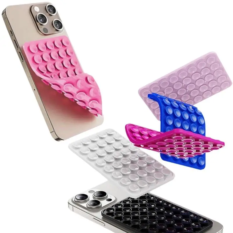 1/3Pcs Mobile Phone Silicone Sucker Pad Double Sided 40 Suction Cup Phone Holder Detachable Anti-slip Fixture view 2