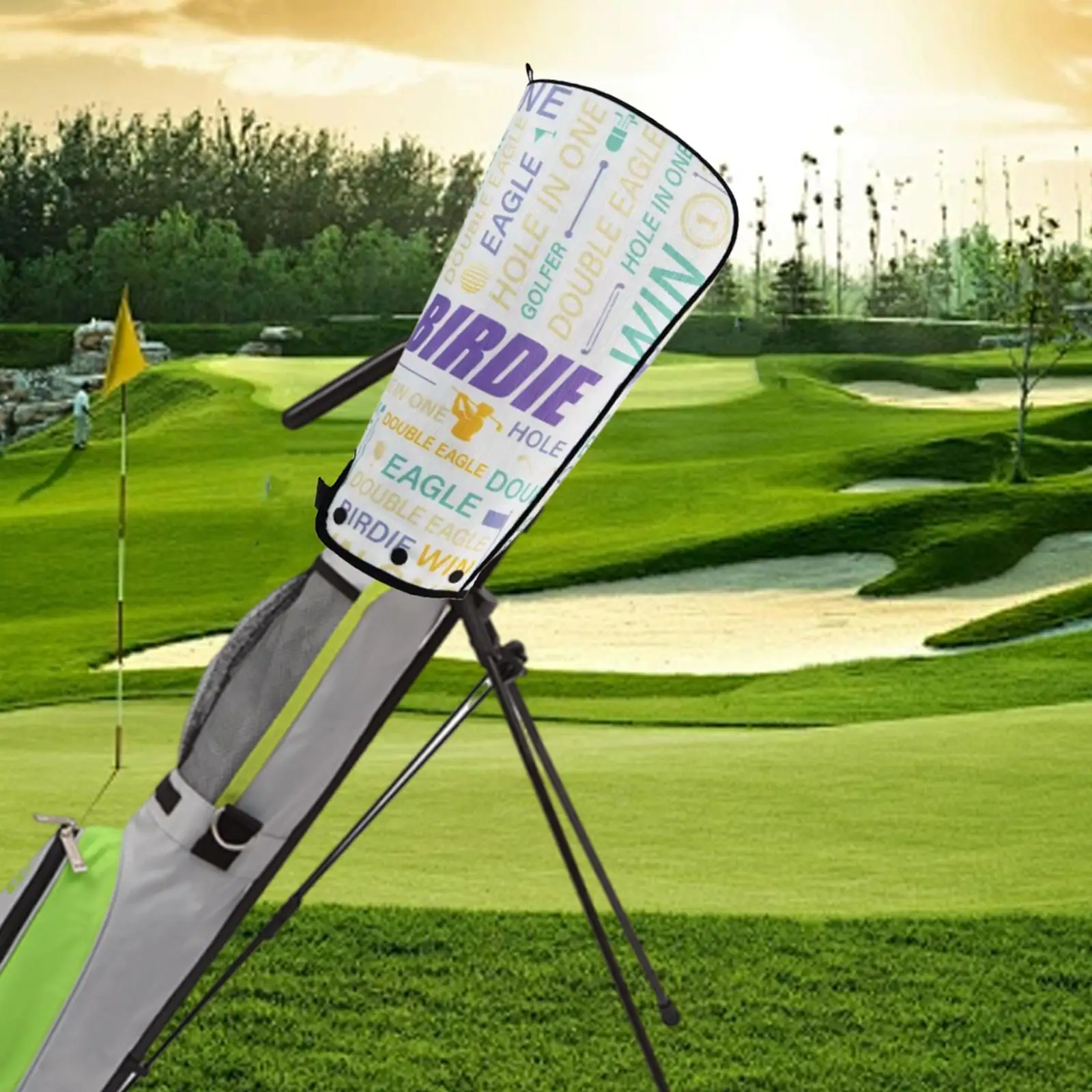 Golf Stand Bag Regenhoes Golftas Regenkap Opvouwbare Club Beschermhoes Hoes voor Reizen Rijbereik op het veld