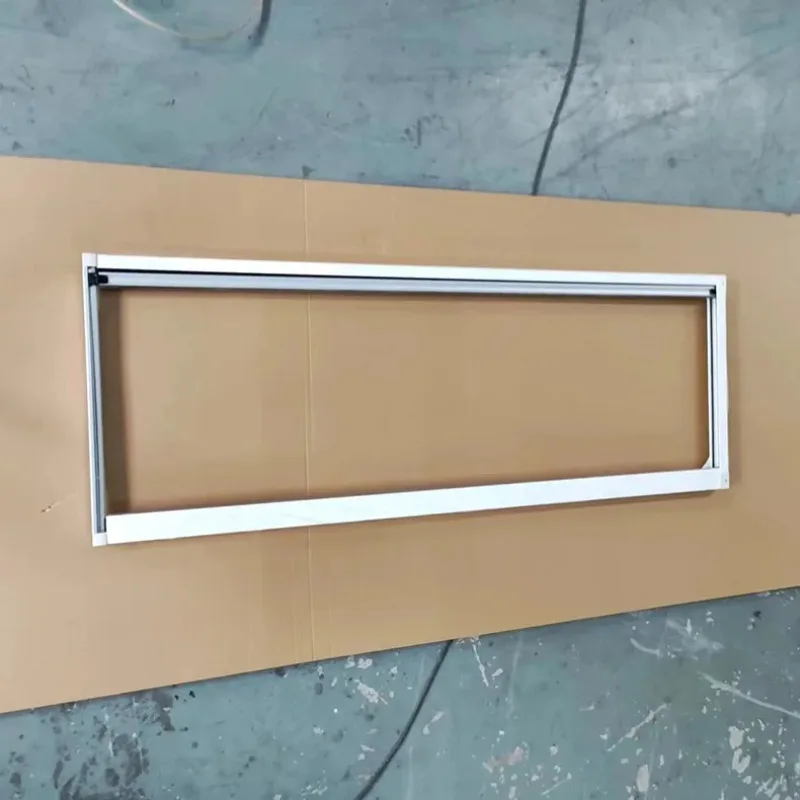 Acrylic Glass RV European Style Door Full White Color For Caravan Entry Door 600X18500mm Motorhome Door