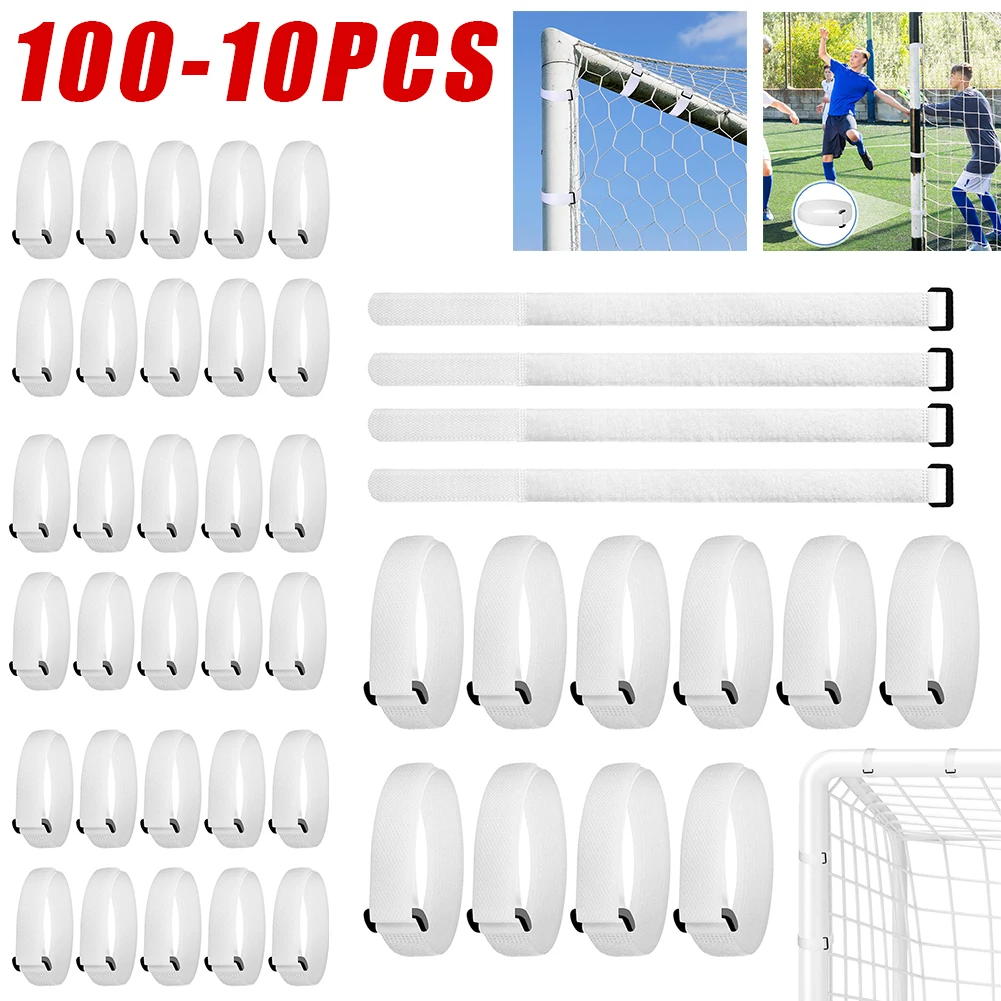 

10Pcs Soccer Net Straps Adjustable Soccer Net Strap Buckle Design Football Net Straps Football Awning Strap for Soccer Training