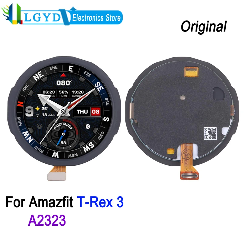 1,5-дюймовый AMOLED ЖК-экран для Amazfit T-Rex 3, A2323, 2024, ремонт сенсорного экрана, запасная часть 1,5-дюймовый AMOLED ЖК-экран для Amazfit T-Rex 3, A2323, 2024, ремонт сенсорного экрана, запасная часть