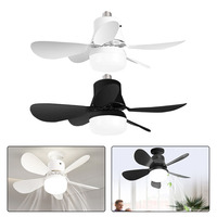 Ceiling Fan LED With Light Remote Control Dimmable 30W E27 Base Modern Wireless Fans Lighting For Bedroom Living Room