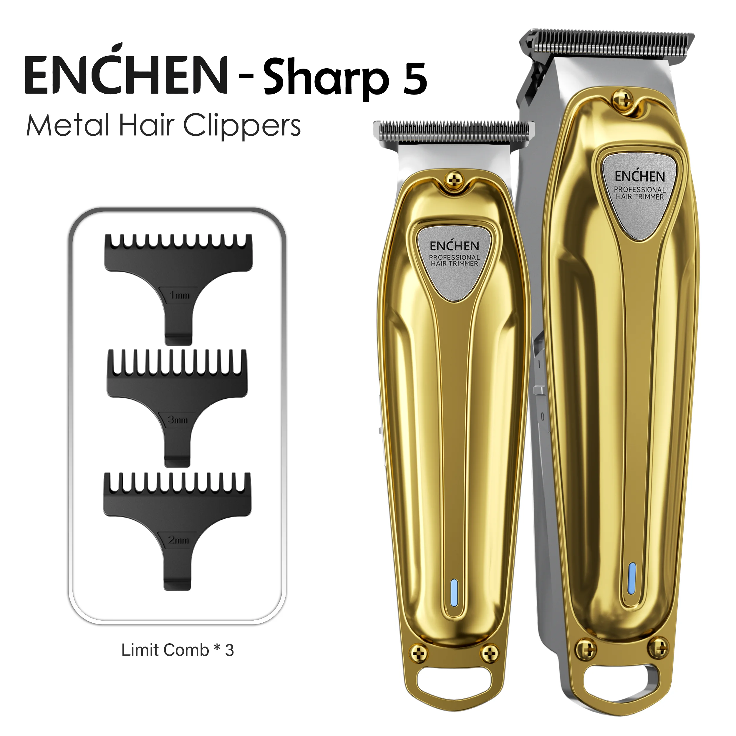 

ENCHEN Sharp5 Multi-Function Electric Hair Clipper Men's Trimmer Beard Shaver 150 minutes use 6500RPM 1200mAh battery Metal body