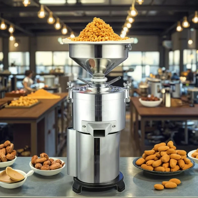 電気ピーナッツバターマシングラインダーコロイドミルゴマナッツクラッシャー