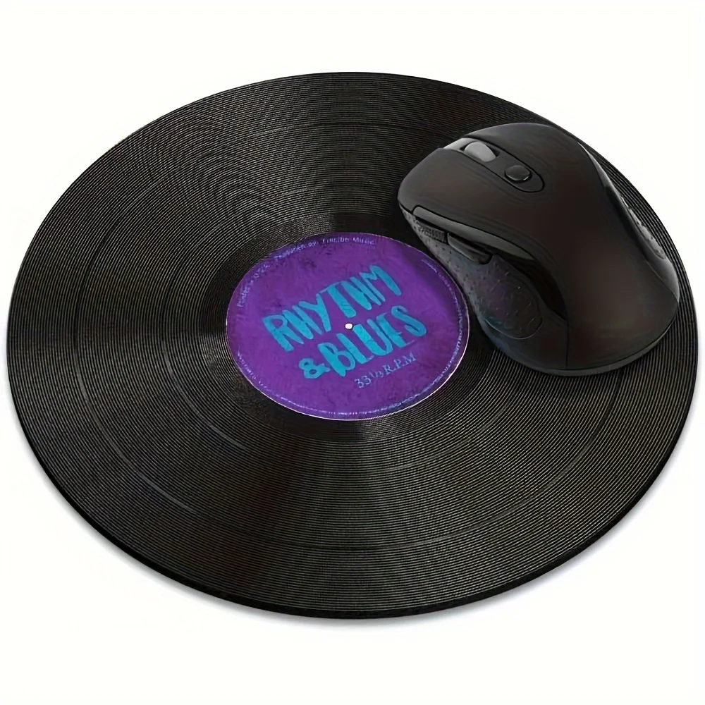 Purple Retro Mouse Pad, Non-Slip Rubber Table Pad, Washable, Suitable for Gamer Accessories and Office Computer Keyboard