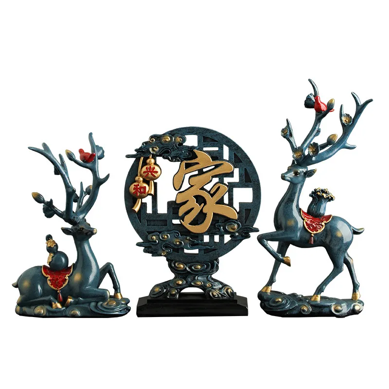 

Modern simple elk handicraft decoration home living room TV cabinet wine cabinet fortune decoration model home decoration gift