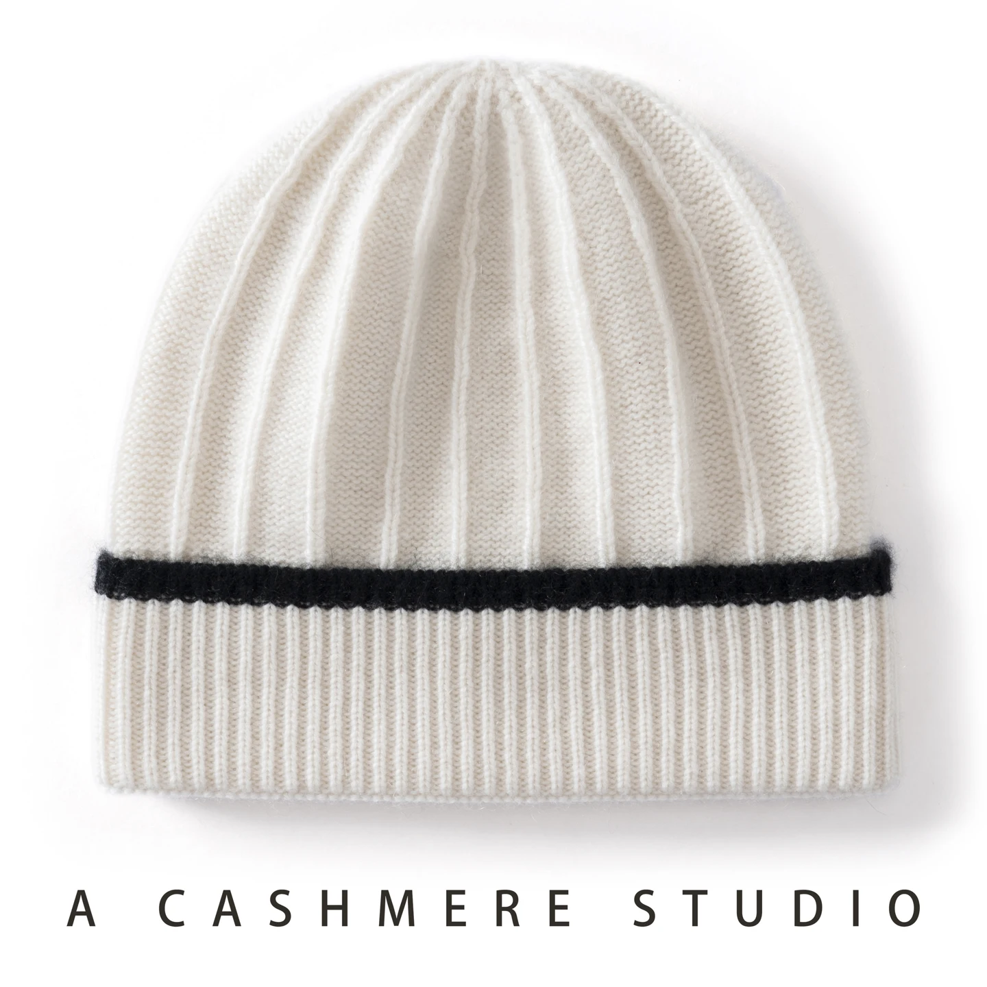High Quality Cashmere Material Winter Hat for Women&Men Outdoor Casual Keep Warm Cap Adult Patchwork Cuffed Knitted Beanie Hat
