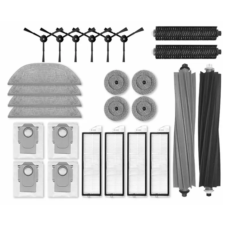 

Сменный пылесборник B59B, HEPA-фильтр, салфетки для мытья полов, роликовая щетка для робота-пылесоса Roborock S8 Maxv Ultra/G20S, аксессуары