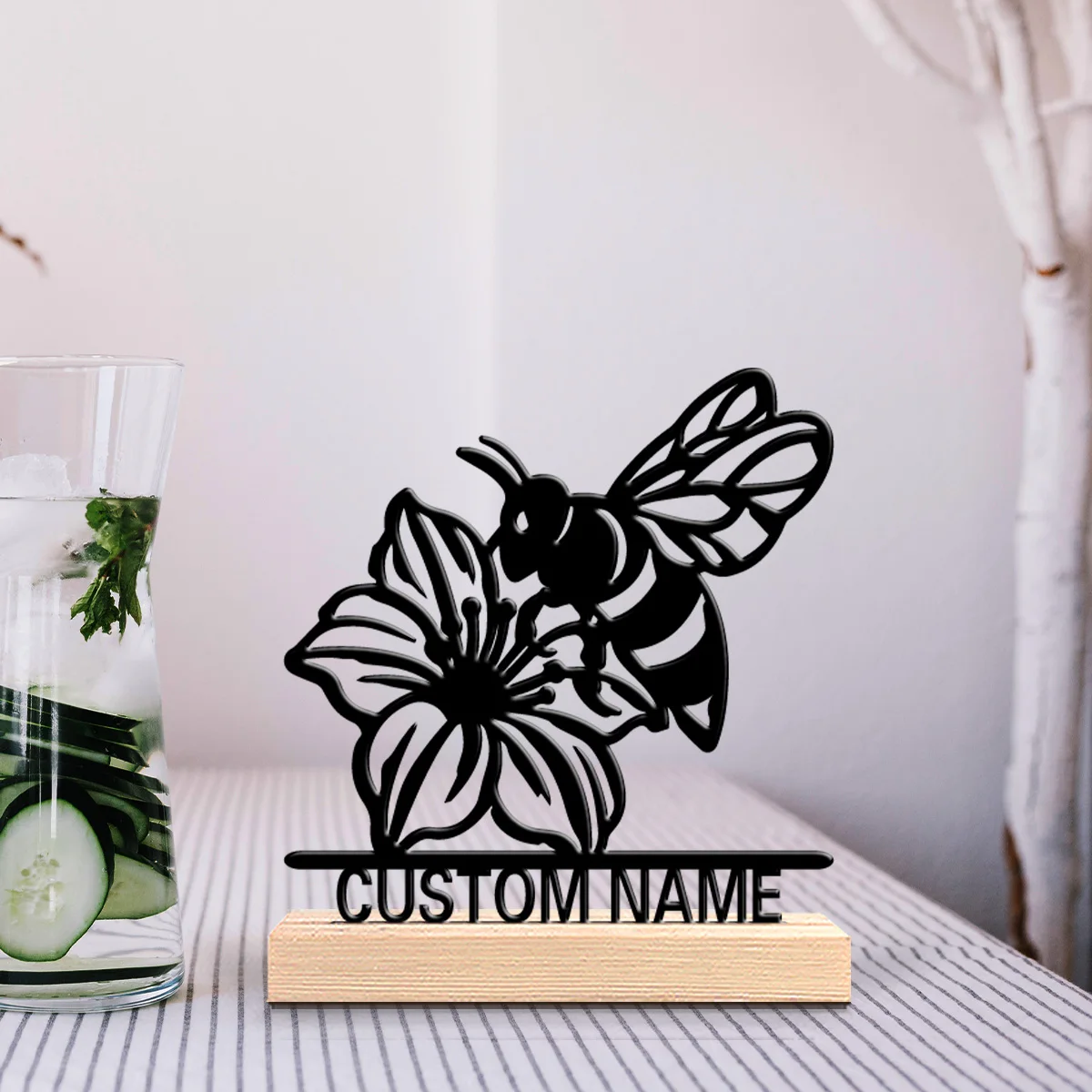 1 pieza de abeja personalizada y bonita, adecuada para médicos, personal médico, decoración de escritorio, arte decorativo, decoración de oficina, regalo decorativo