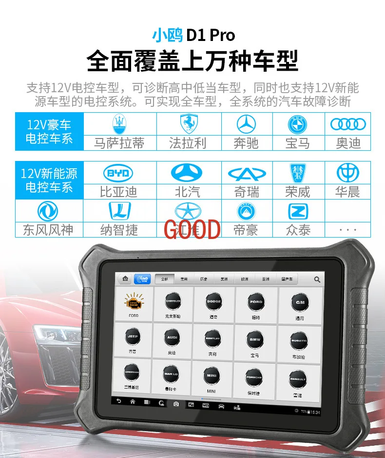 Automobile fault detector diagnostic computer obd automotive diagnostic instrument universal