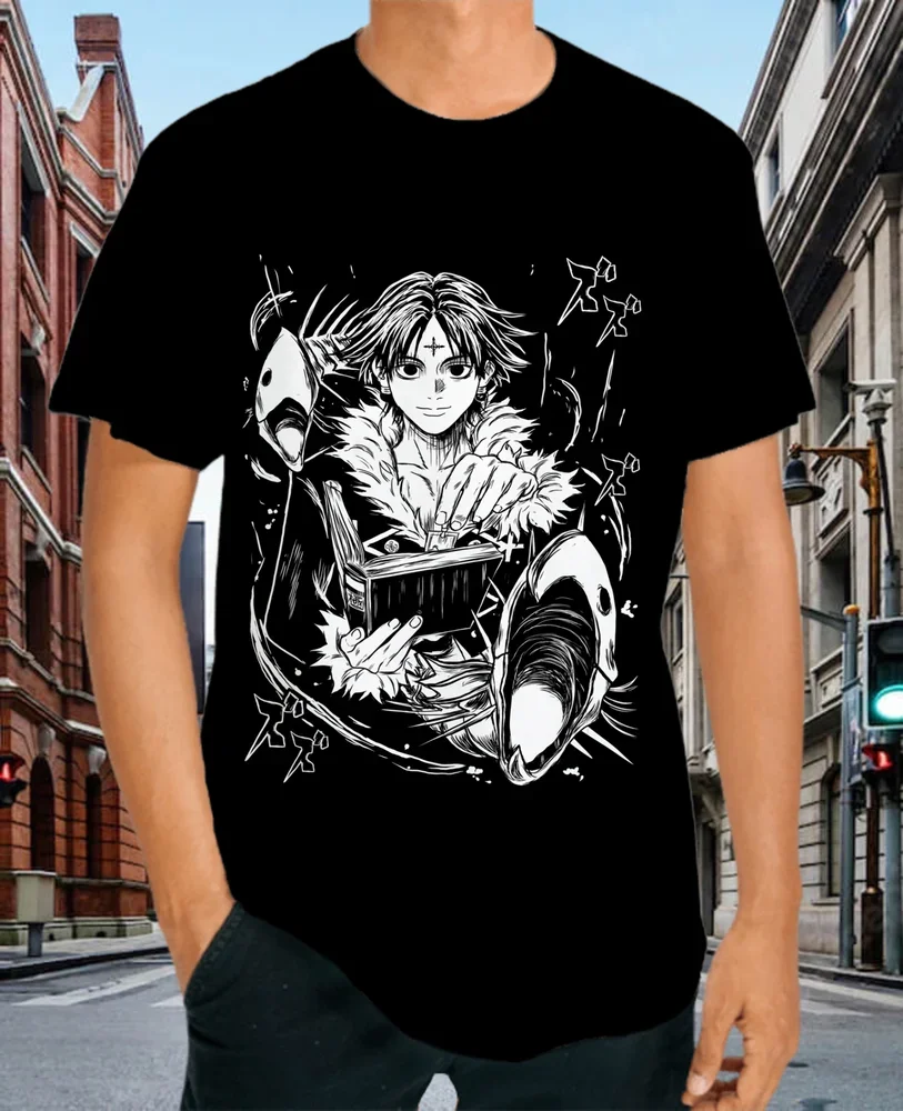 Chrollo Book Hunter X Hunter T-Shirt Manga HXH Kawaii Anime Shirt All Size