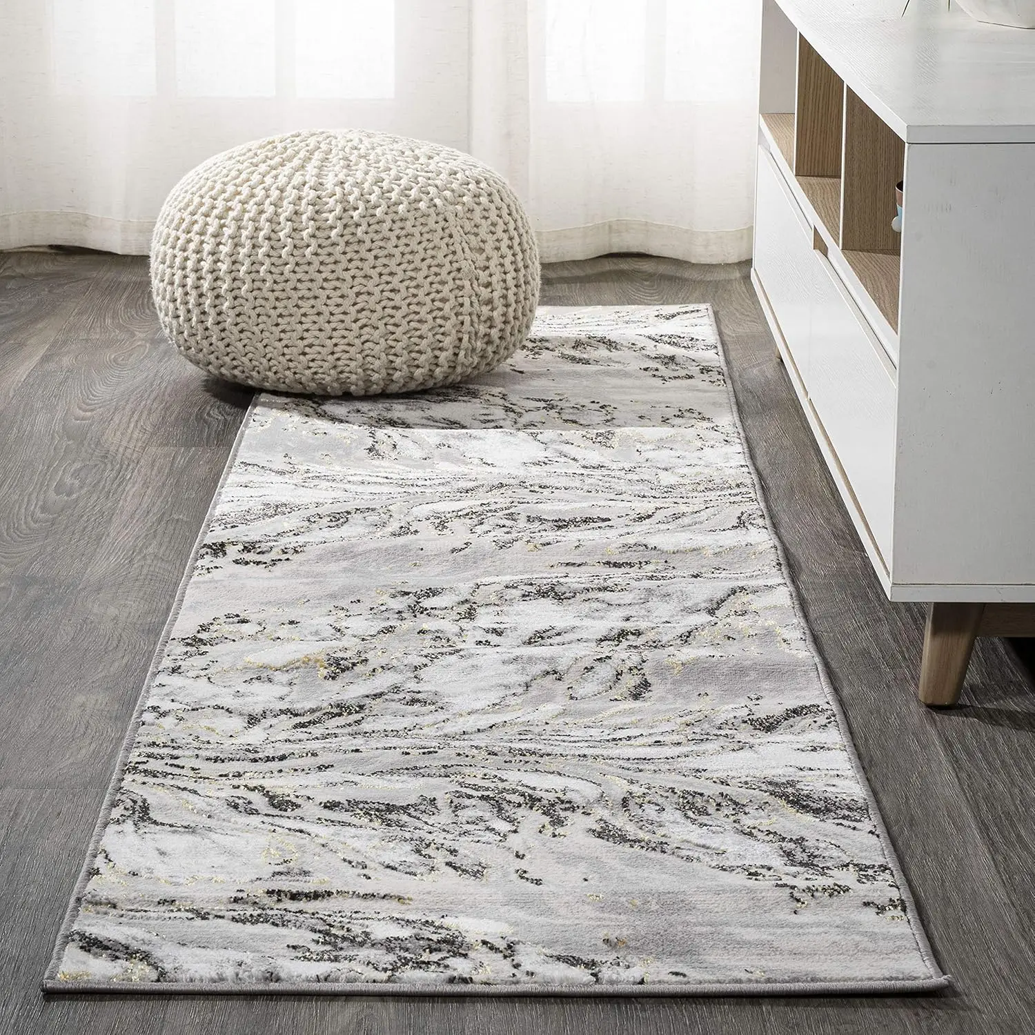 

Sor203C-28 Swirl Marbled Abstract Indoor Area-Rug Contemporary Casual Transitional Easy-Cleaning Bedroom Kitchen Living Room