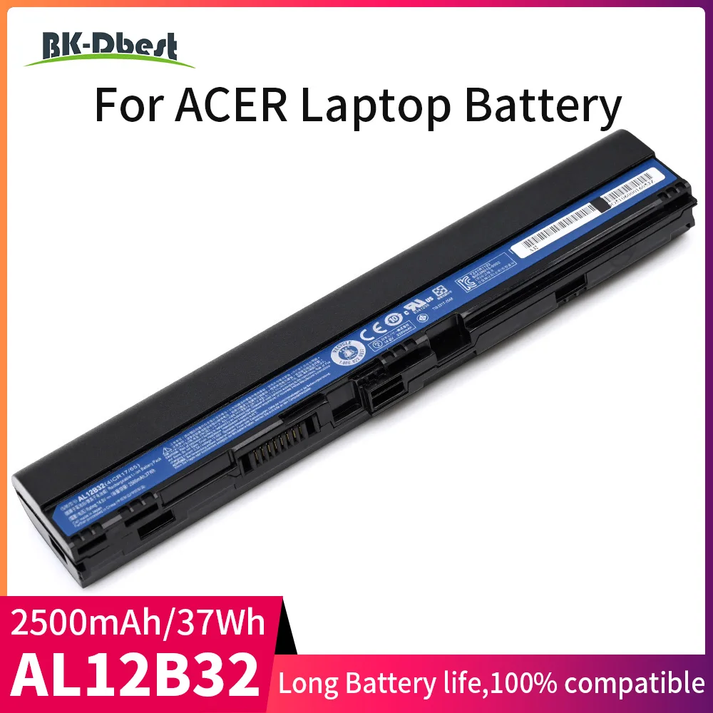 BK-Dbest Factory Direct Supply AL12B32 AL12B31 AL12B72 AL12X32 AL12A31 Laptop Battery for Acer Aspire One 725 756 V5-171 Chromeb