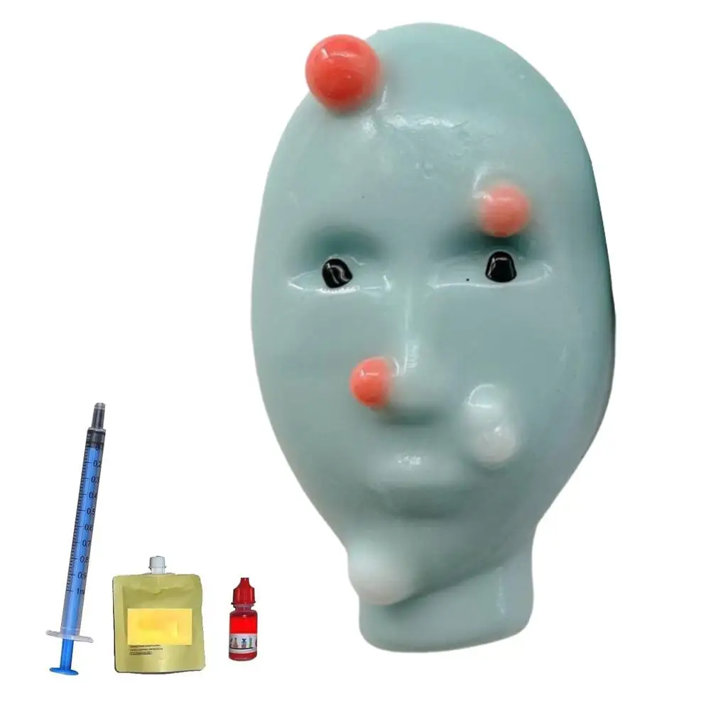 Pimple Popper Fidget Toy with Filler Tools Weird Alien Design Stress Relief Squeeze Weird Pimple Popping Toy Friend Gift