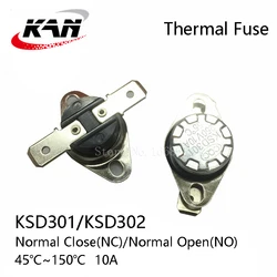 KSD301/302 0C-350C Degree 10A 250V Normally Closed Open Temperature Switch Thermostat 45C 75C 85C 95C 105C 110C 150C 180C Degree