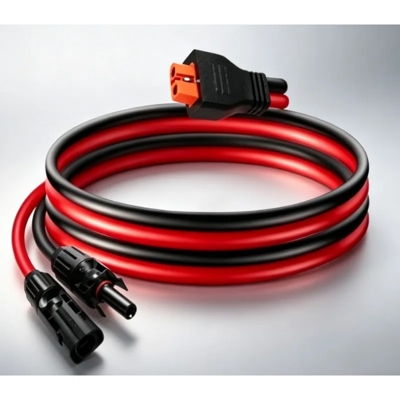 12AWG 4M XT60 Female Extension Cable with 8 Cable Clips Solar Panel Battery Charging Wire for Auto RV Motorcycle
