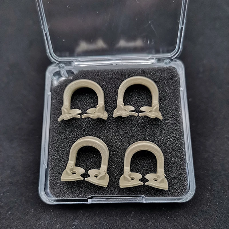 4Pcs/box Dental Rubber Dam Clamps Rubber Barrier Clip Resin Materials Tool for Dentist Dental Lab Instrument Dentistry images - 6